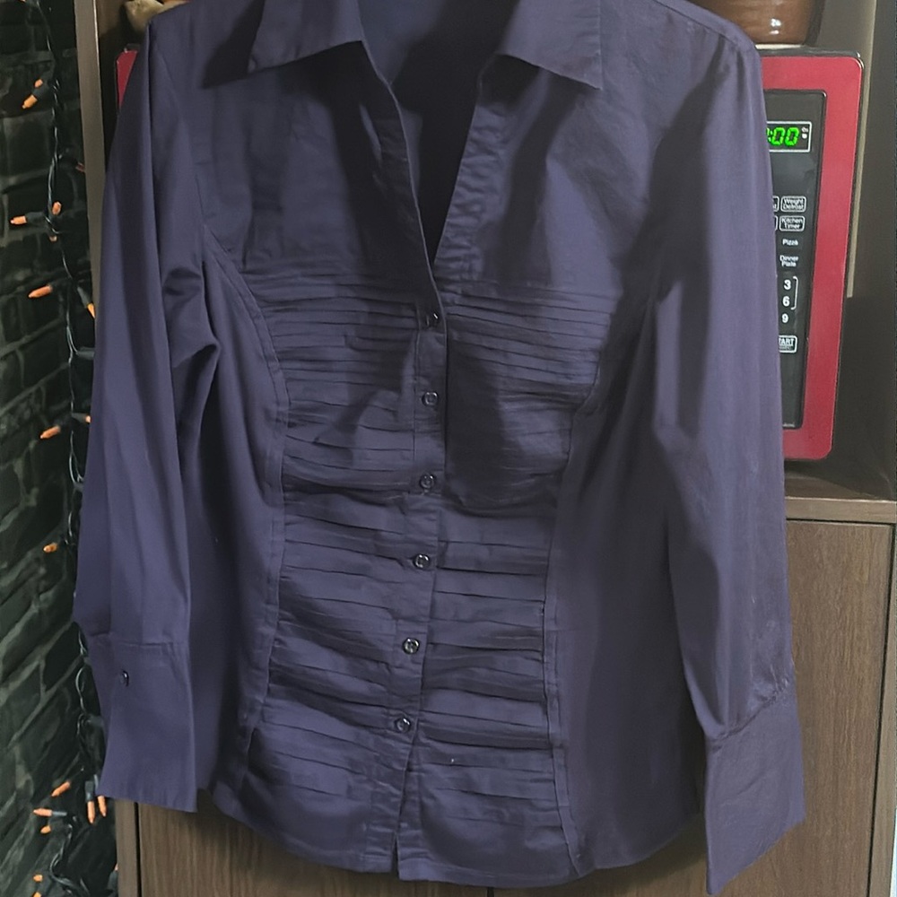 zac and rachael purple dress shirt in size L